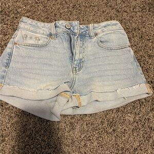 Light Blue Denim Women's Shorts